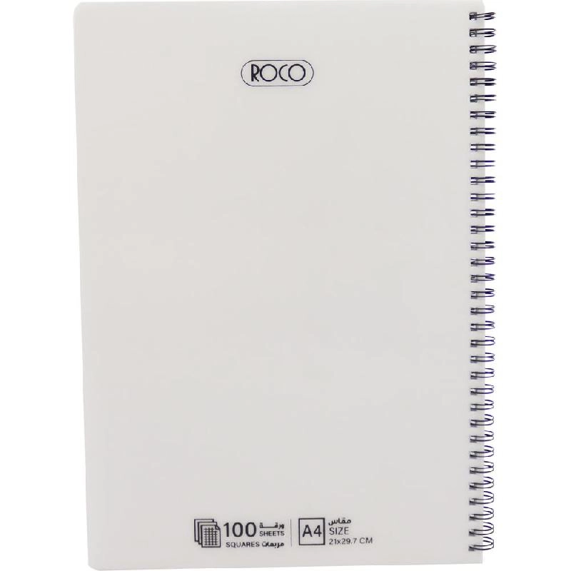 Notebook 19 X 26 cm Spiral - Grid 100 Sheets