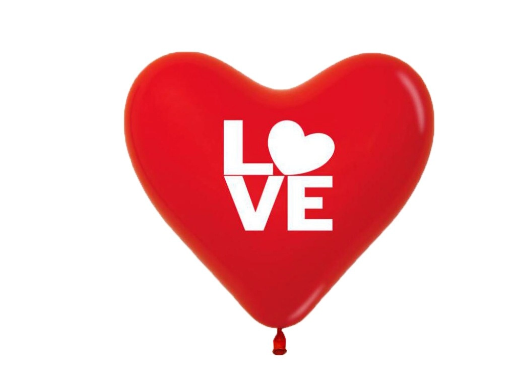 Sempertex Heart Shape Balloon - 12pcs Love