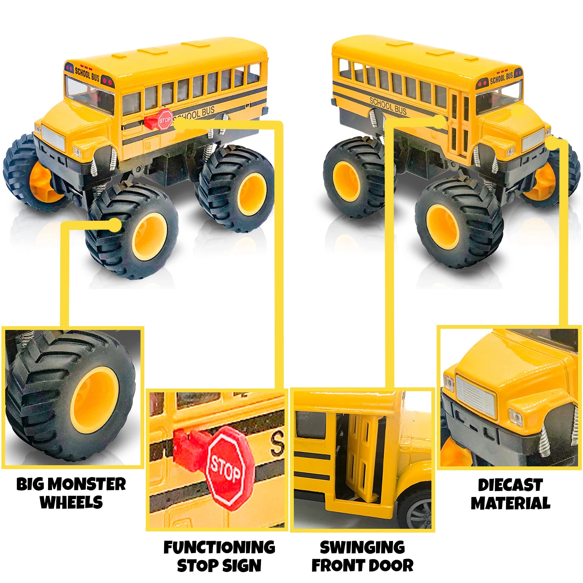 Monster School Bus - 1 pcs
