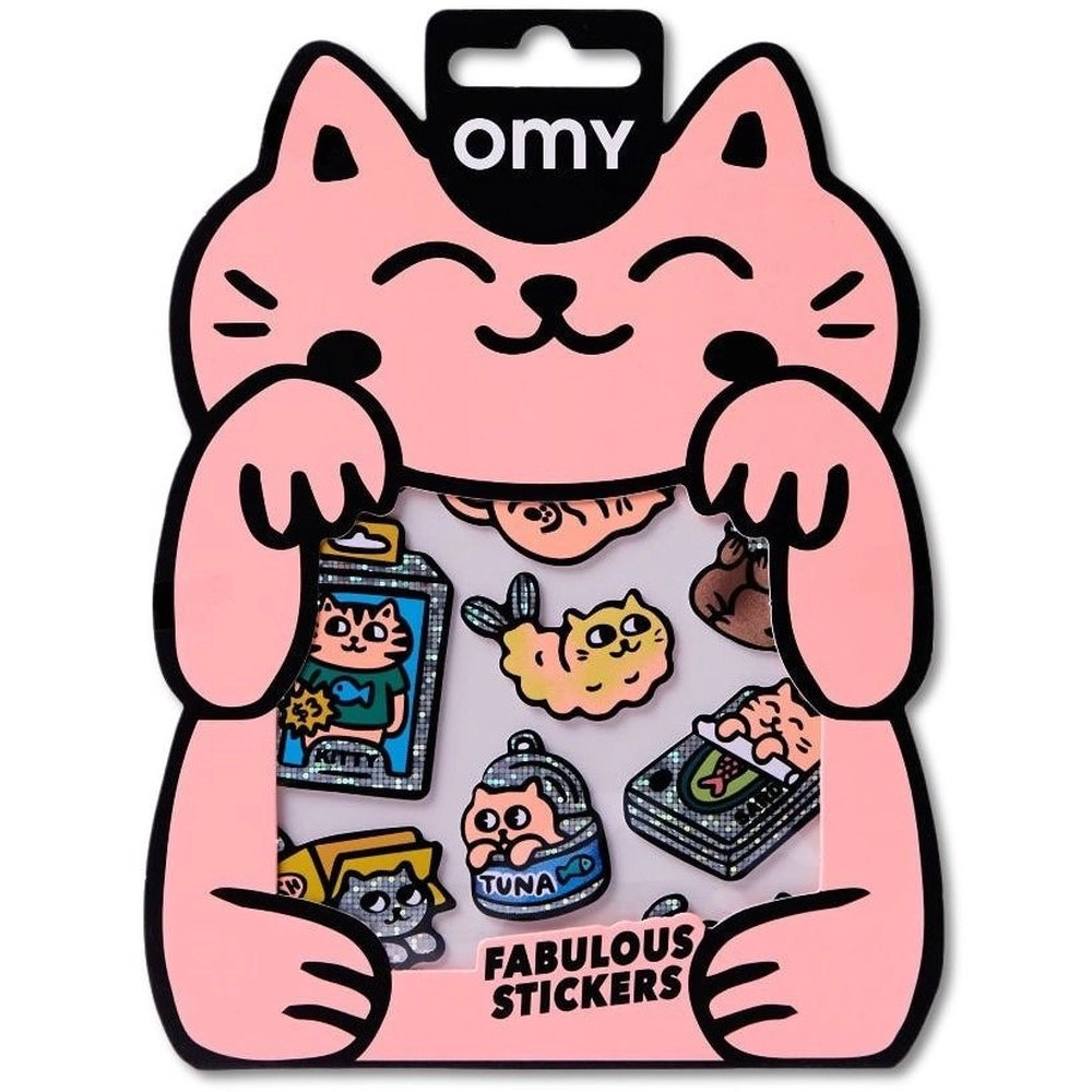 OMY Kitty Sticker Book Big 6 pcs