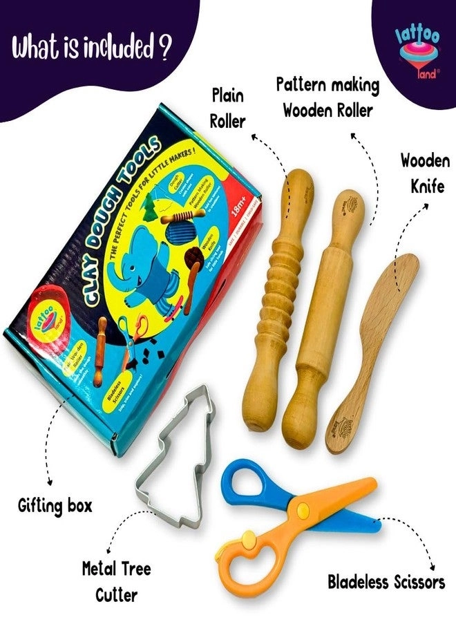 Play Dough Tools - 2 3 4 5 6 7 5 pieces