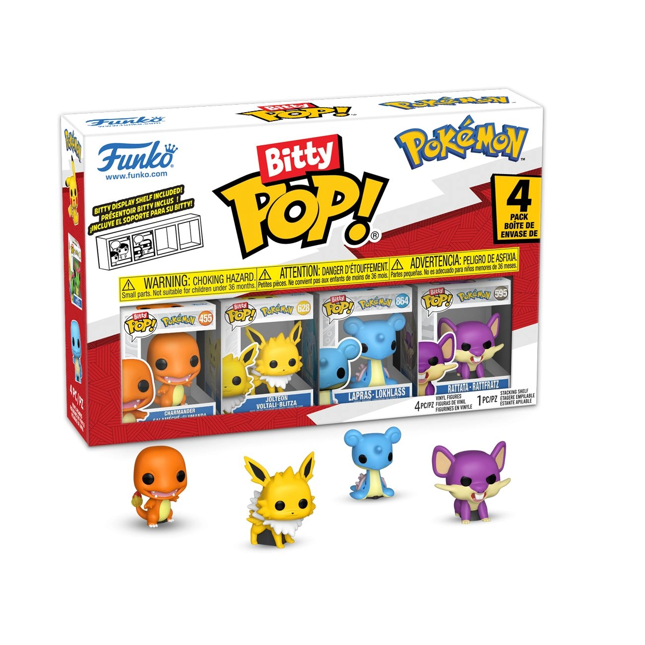 FUNKO TOYS Charizard + Caterpie + Psyduck + Cubone - Pokemon
