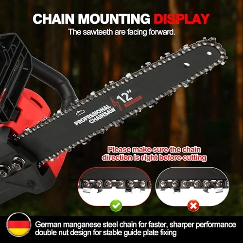 Brushless Electric Chainsaw - 1200 Watts