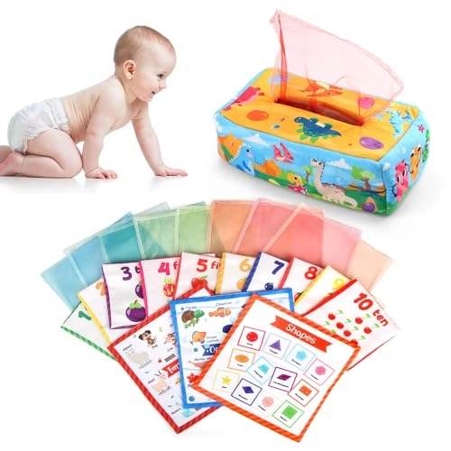 Baby Tissue Box Toy Multicolour