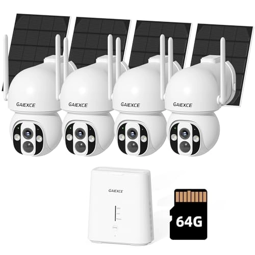 GAIEXCE Solar Camera - 4 Cam 10CH 4MP