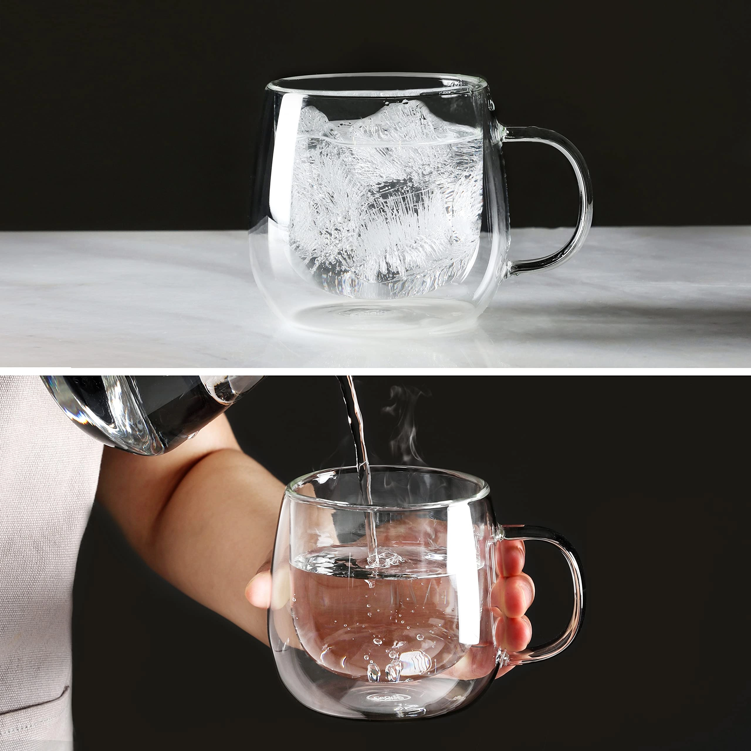 Glass Mug - 4 pcs - 290 ml