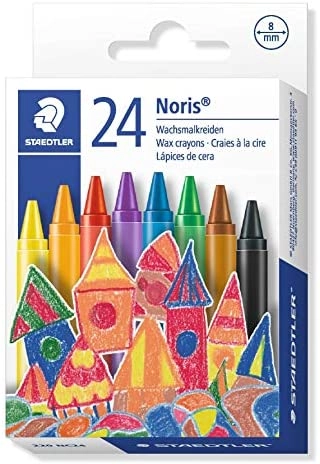 Noris Wax Crayons - 24 Colors