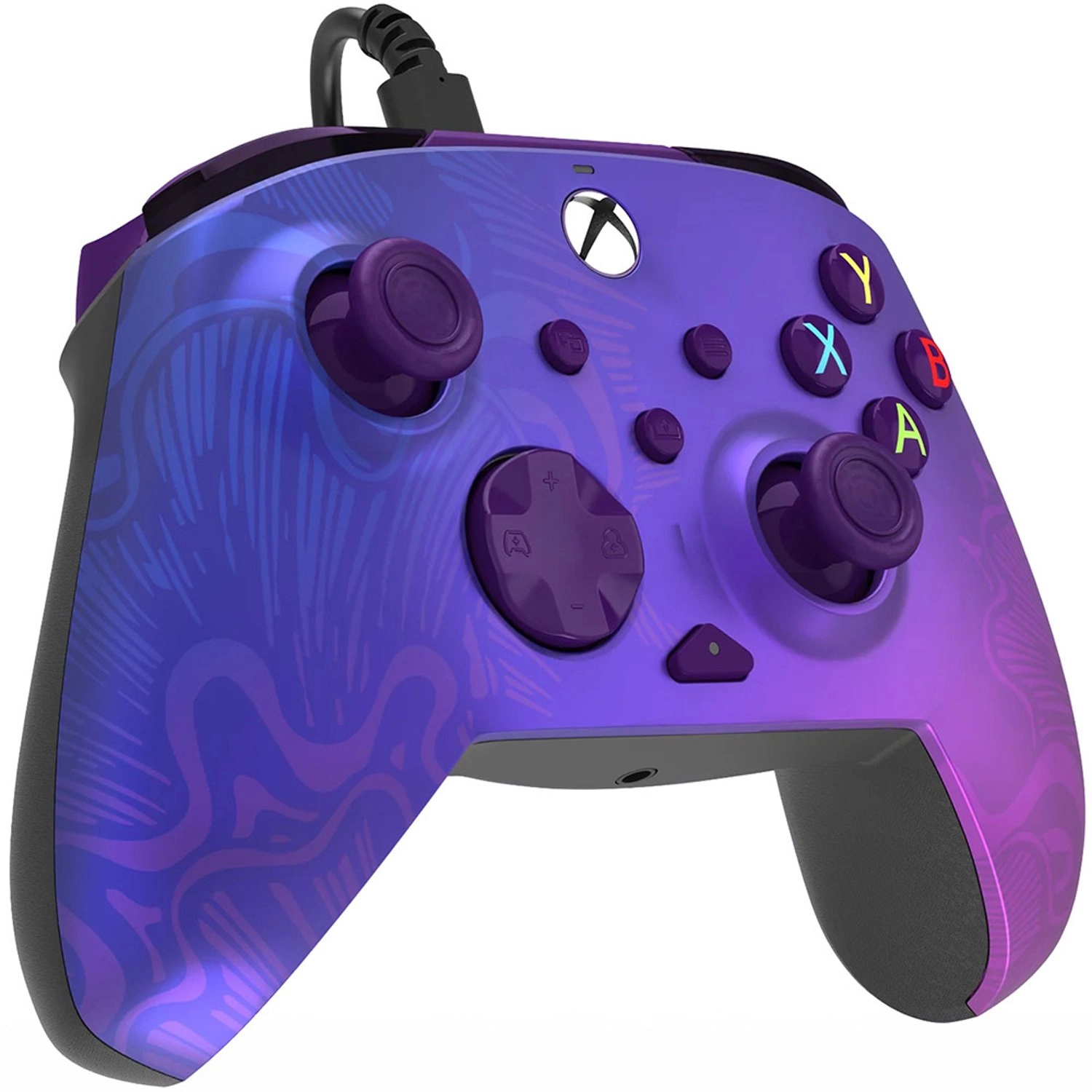Xbox Rematch Wired Controller Purple Fade