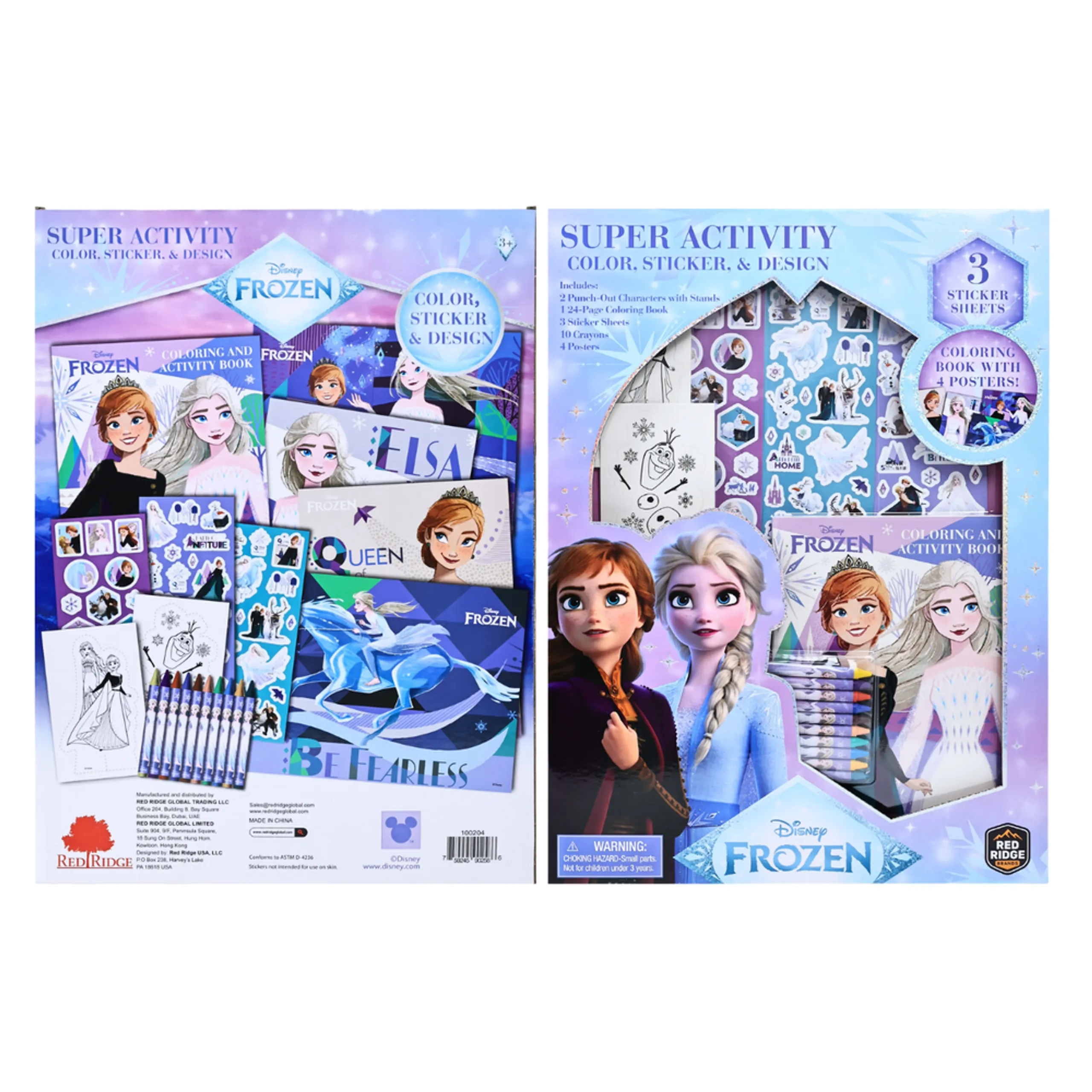 Frozen Super Activity - 20 Pcs 10 Vibrant Crayons