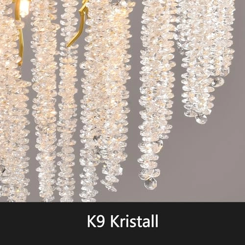 Modern Chandelier Crystal Light - 20 inches (min) to 67 inches (max)