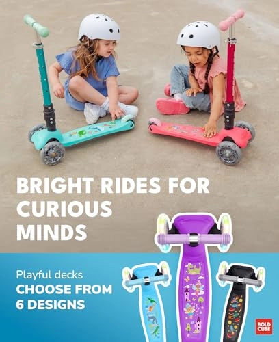 Teeny Fold 3-Wheel Kick Scooter – LED Foldable