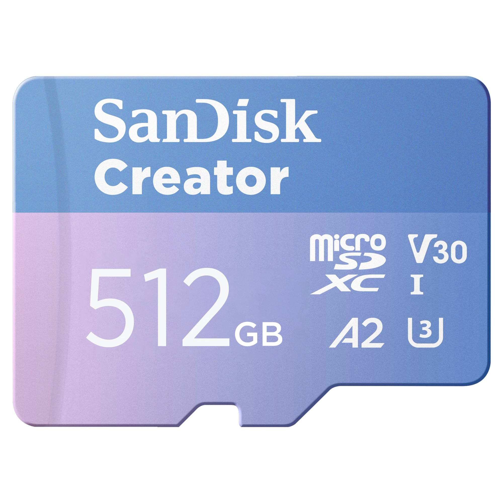 Western Digital Creator microSD UHS-I Card with SD Adapter - 512GB