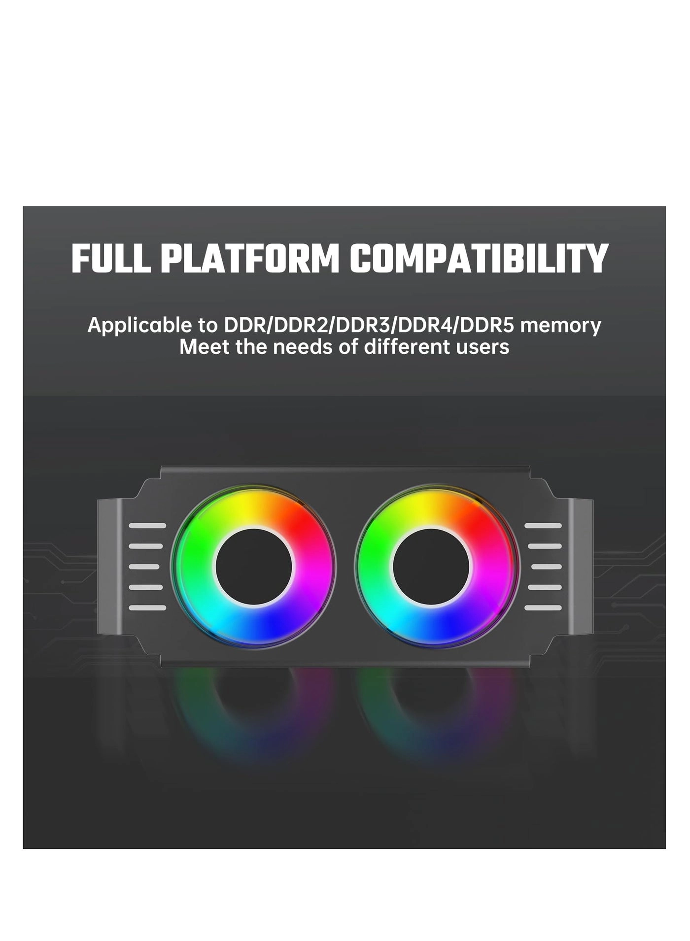Memory RAM Cooling Fan - dual-fan 505010mm
