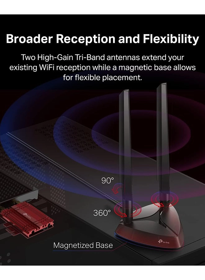 Archer TXE72E - Tri Band PCIe WiFi 6E