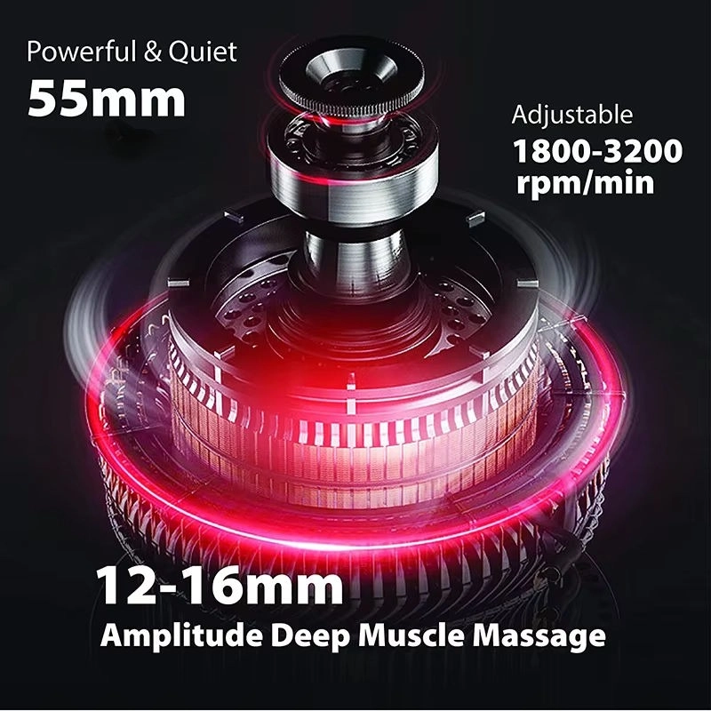 693057618399 Massage Gun - LCD Touch Screen Deep Tissue Percussion