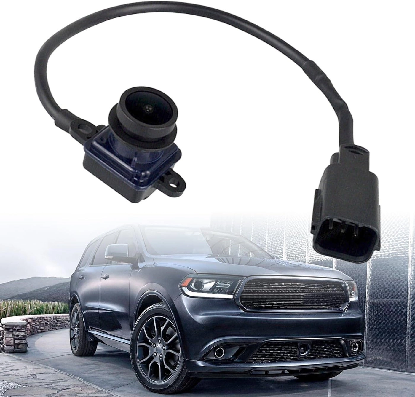 HLUCHY Rear View Backup Camera - Compatible with 2011-2013 Dodge Durango and Grand Cherokee