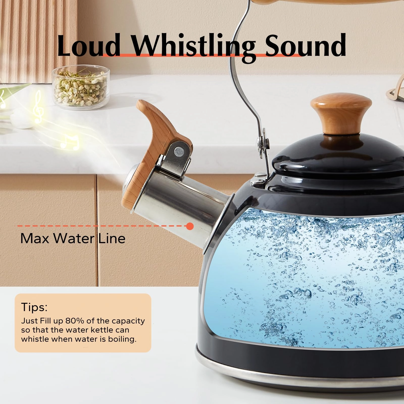 Tea Kettle - Stainless Steel 1.5 Quarts