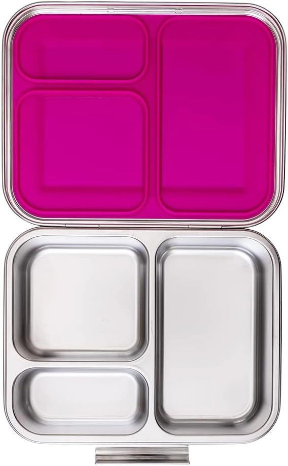 3 Compartment Bento Steel Lunch Box - 1750ml