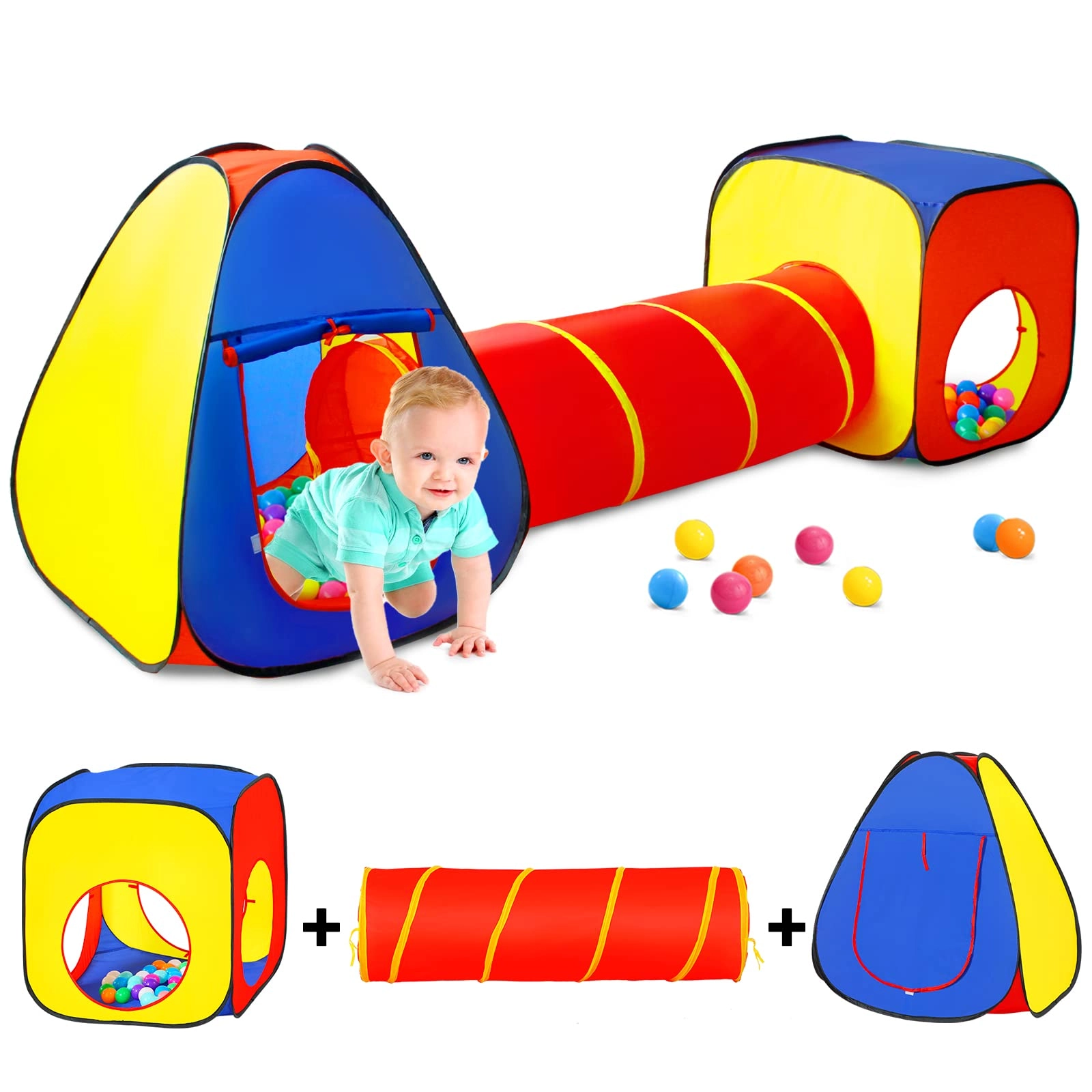 Princess Tent + Ball Pit + Crawl Tunnel