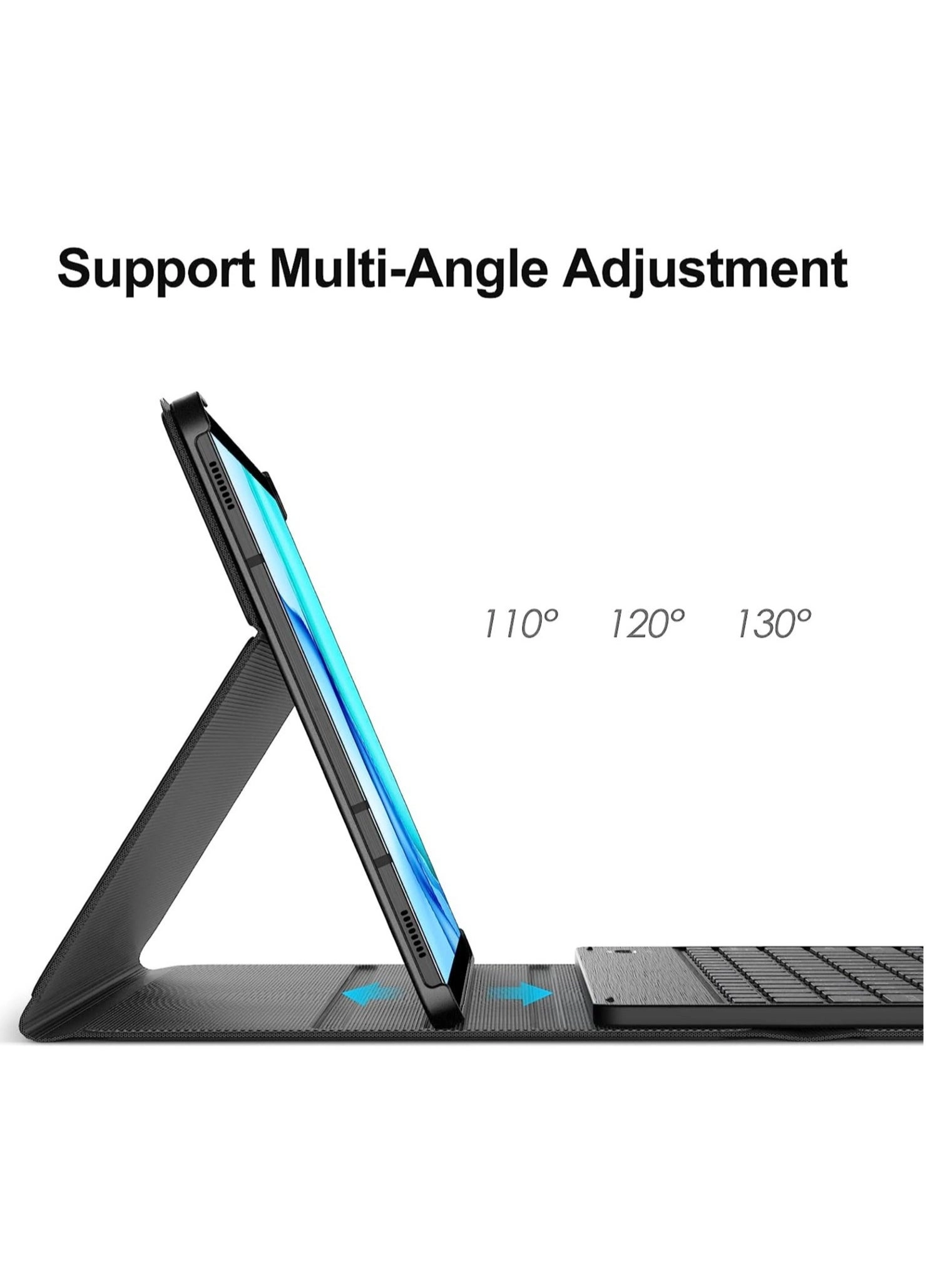 Keyboard Case with S Pen Holder for Galaxy Tab S8+ (2022) 12.4-inch, Tab S7 FE (2021) 12.4-inch, Tab S7+ 12.4-inch