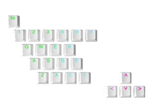 Rubber Keycap Set - OEM Profile Pistachio 23 Keys
