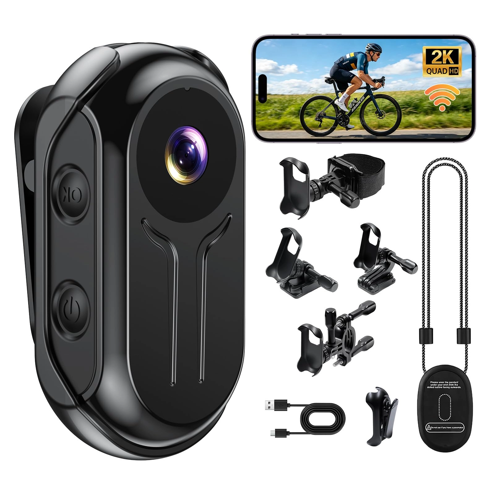 Pudet Luo Mini Action Cam - 2K (2560x1440)