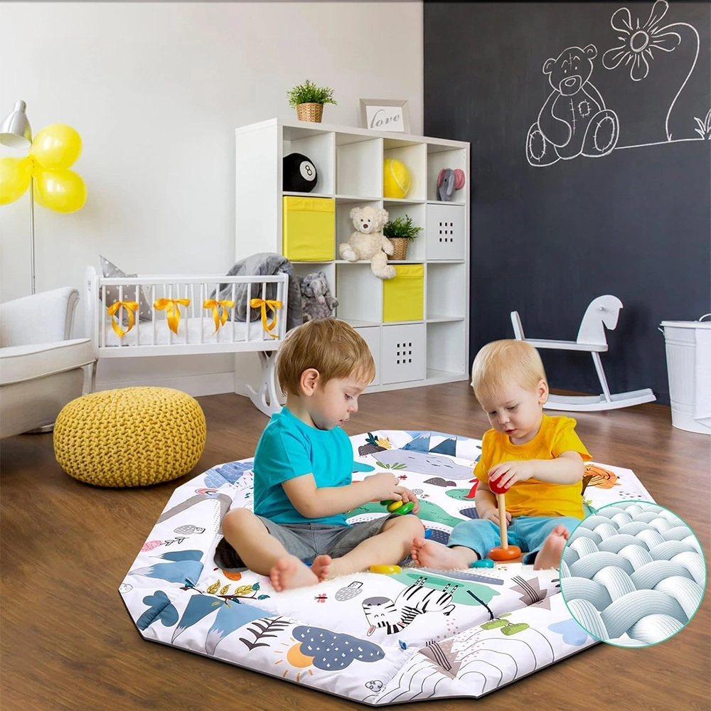 Oval Jungle Friends Playmat - 0 month