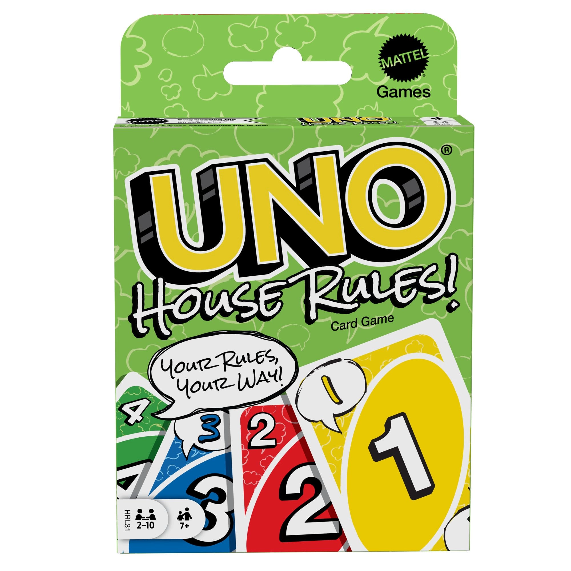 Mattel Games UNO House Rules - Card Game