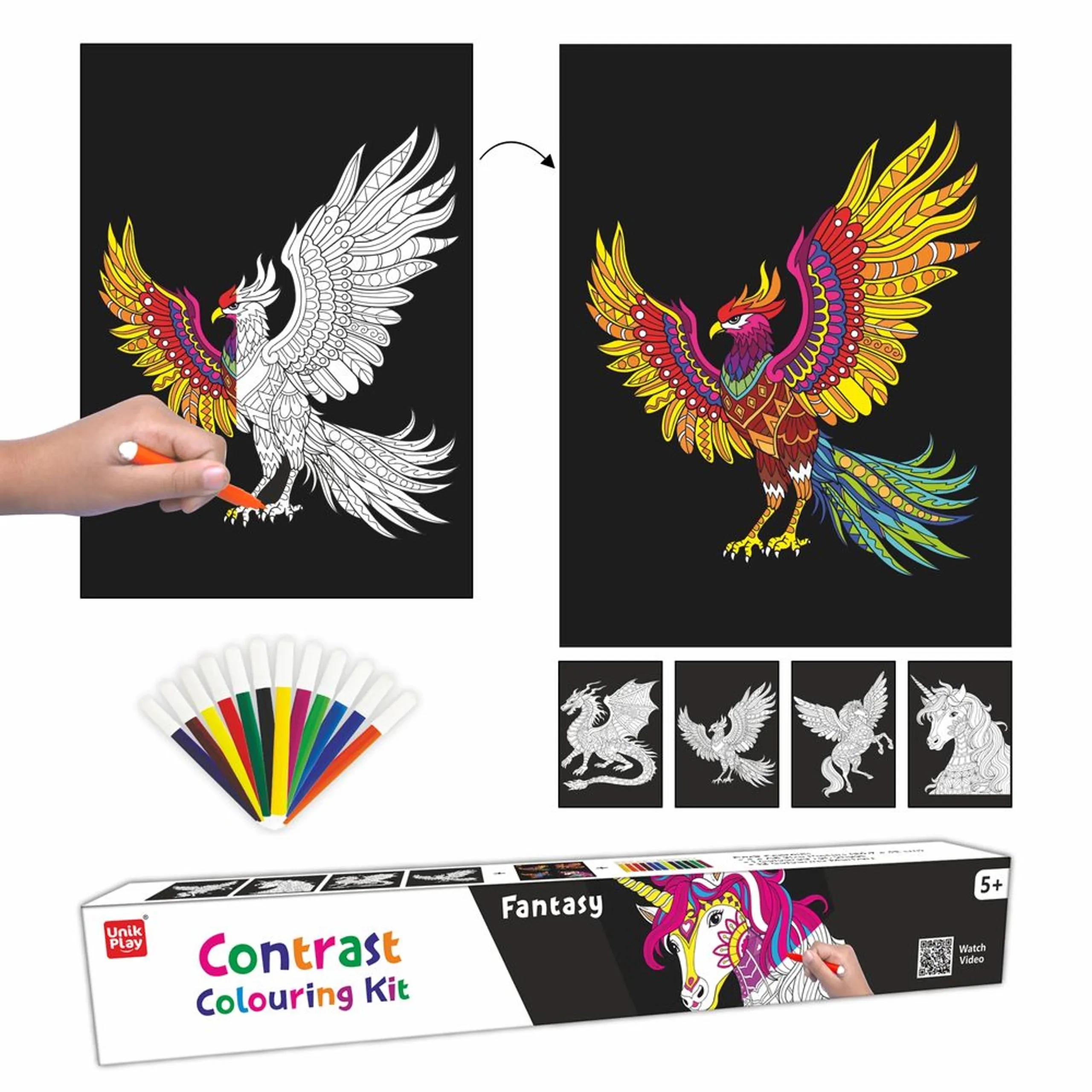 Contrast Coloring Kit - 5+ years