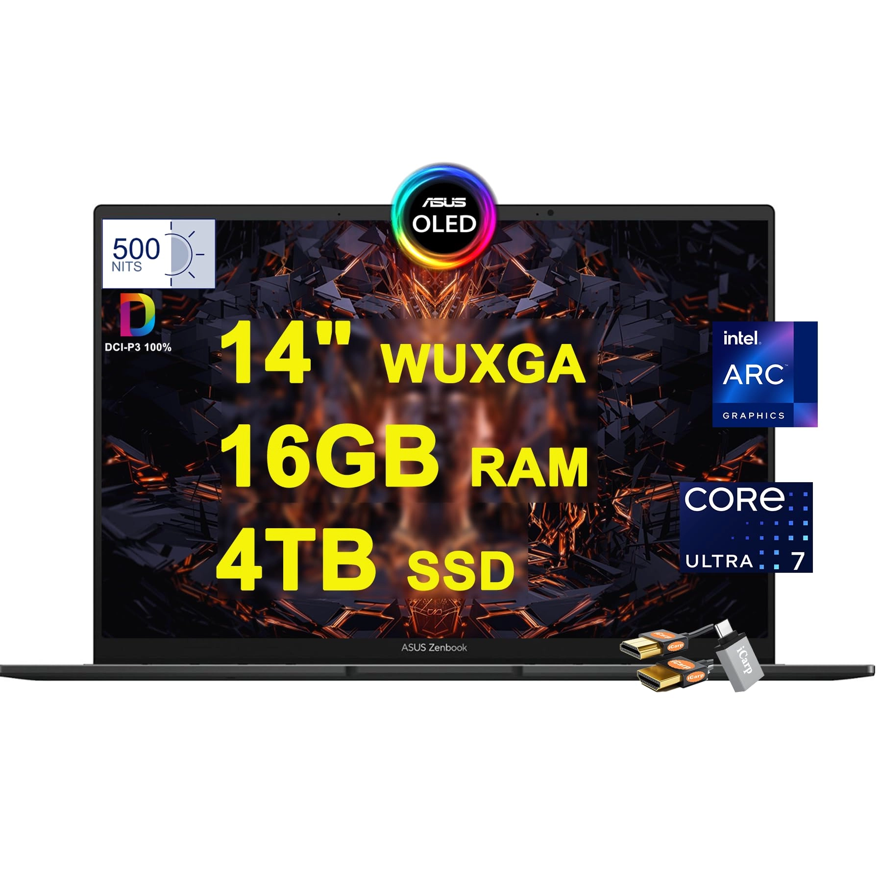 ASUS Zenbook 14 OLED - 14'' 16-core Ultra 7 155H 16GB DDR5 4TB SSD