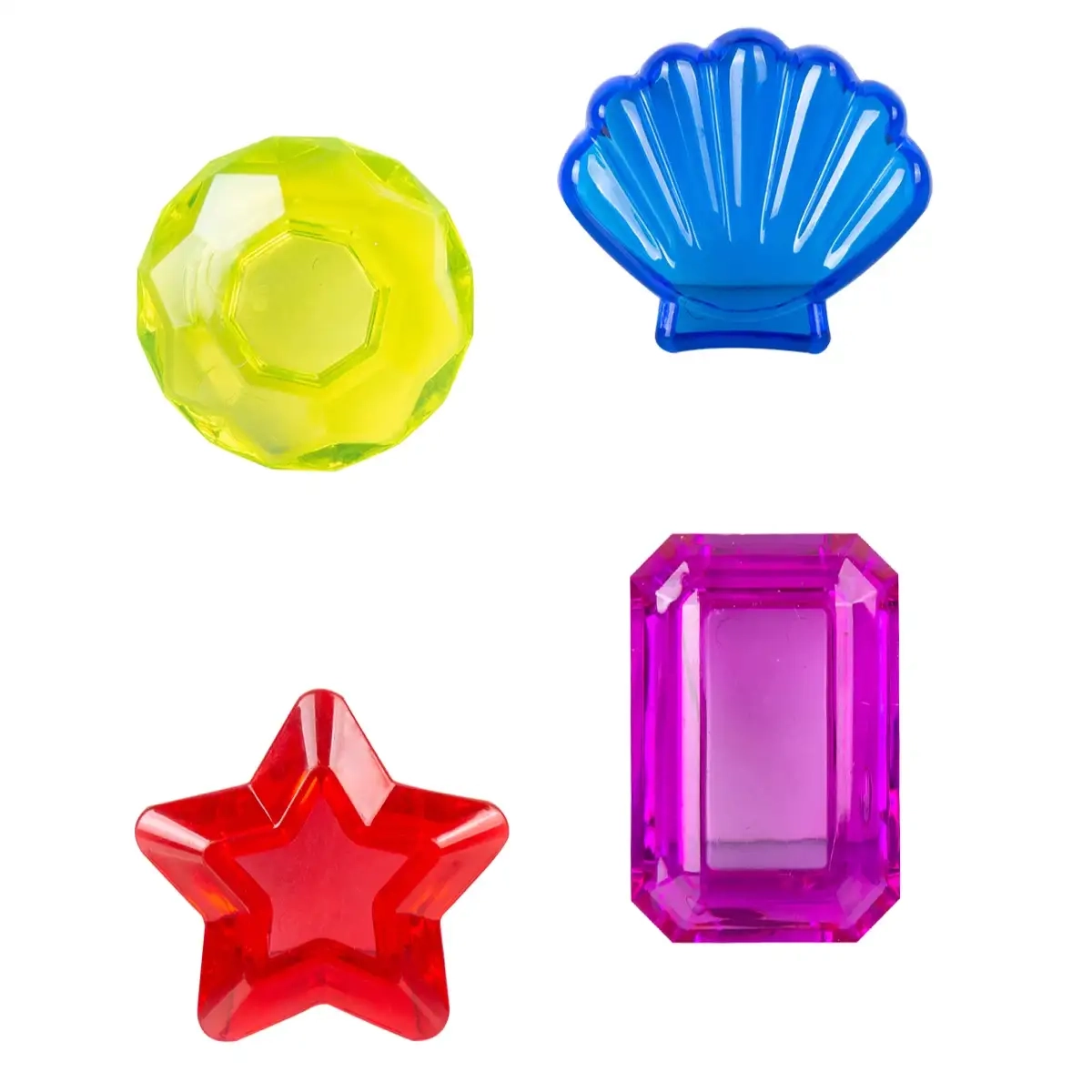 Diving Games Gemstone Pool Toy - 4 Pc. Plastic