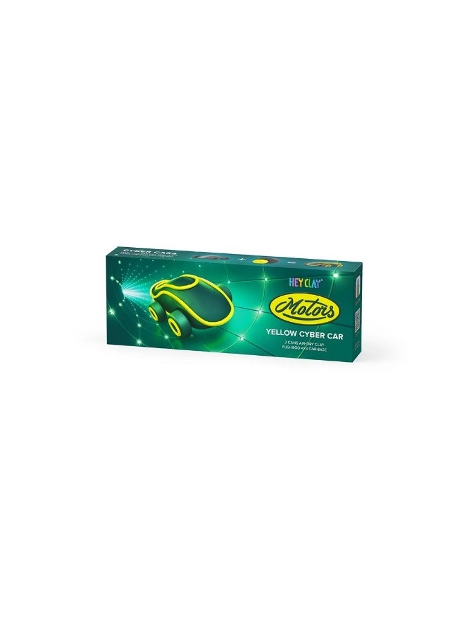 HEY CLAY Cyber Car - Push-and-go 2 x Air-dry clay cans