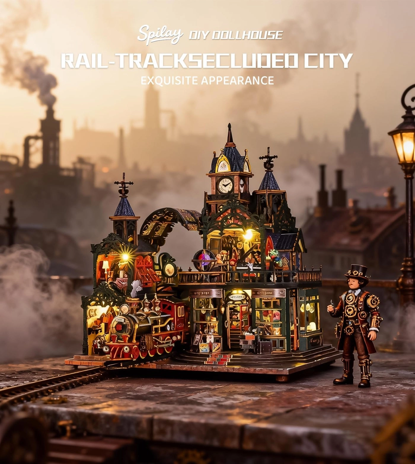 Book Nook Kit - Fantasy Train Platform