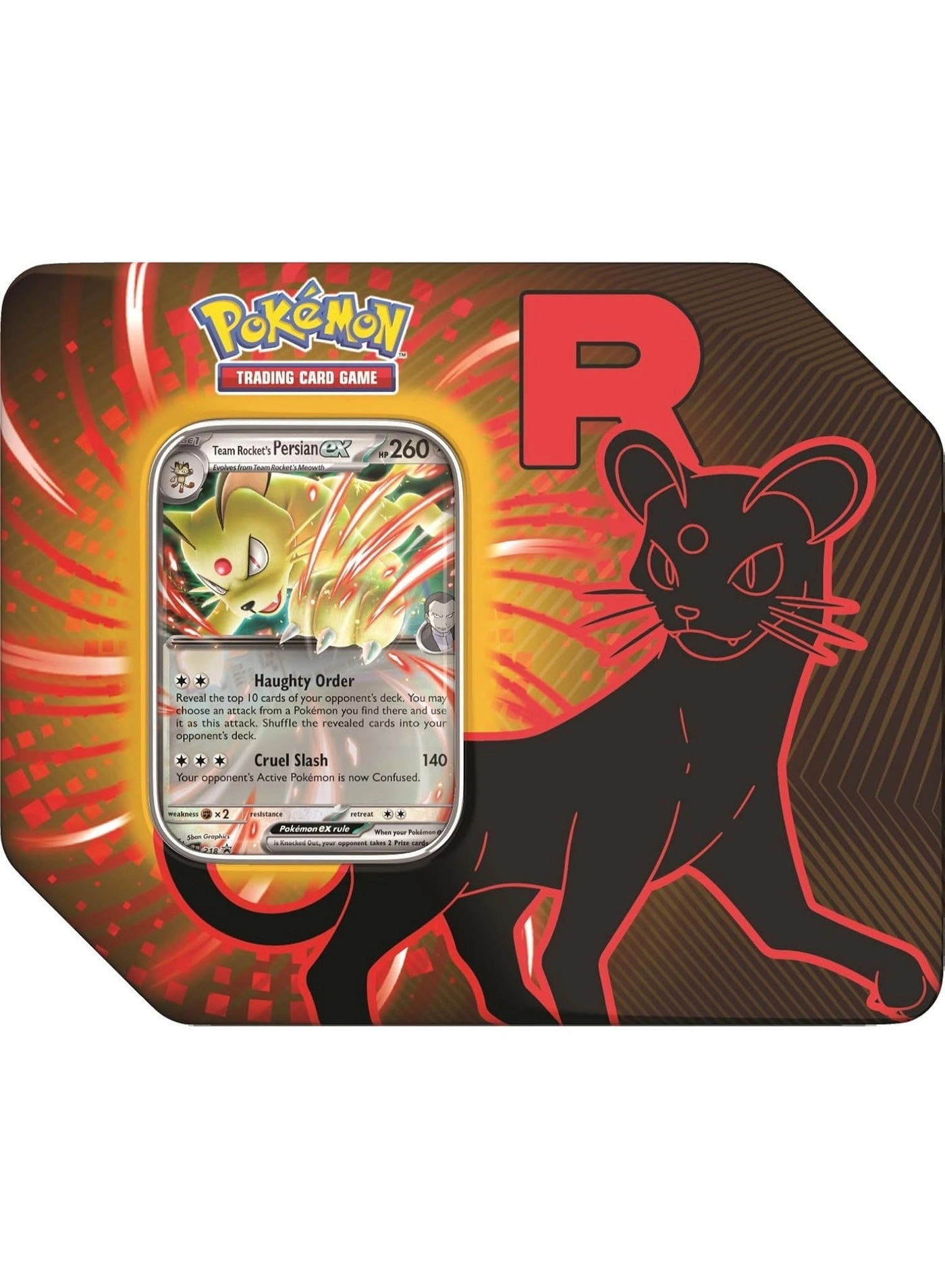 Team Rocket Collector Tin + Booster Pack - 5pcs + Promo Card - Nidoking