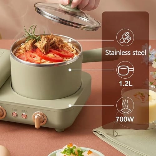 9-in-1 Breakfast Station - 1300W 5 baking trays pink