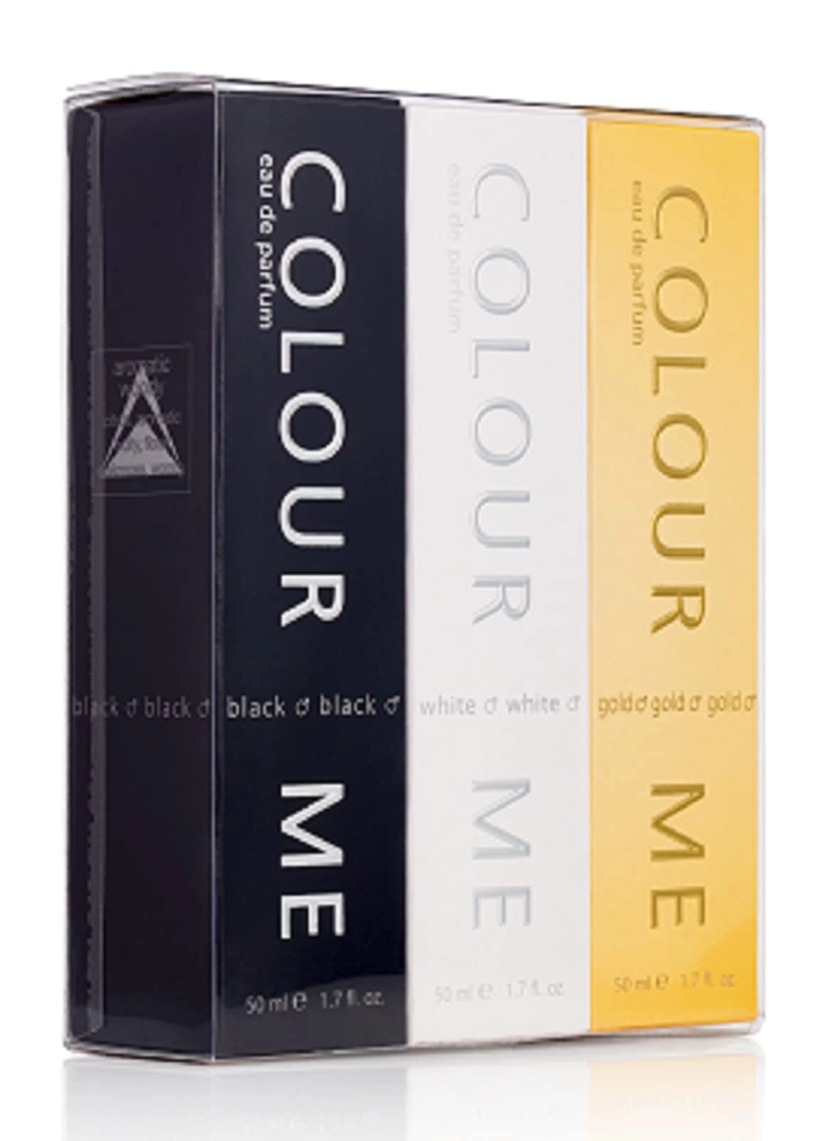 Milton-Lloyd Ltd Black - Eau de Parfum 50ml + White - Eau de Parfum 50ml + Gold Homme - Eau de Parfum 50ml