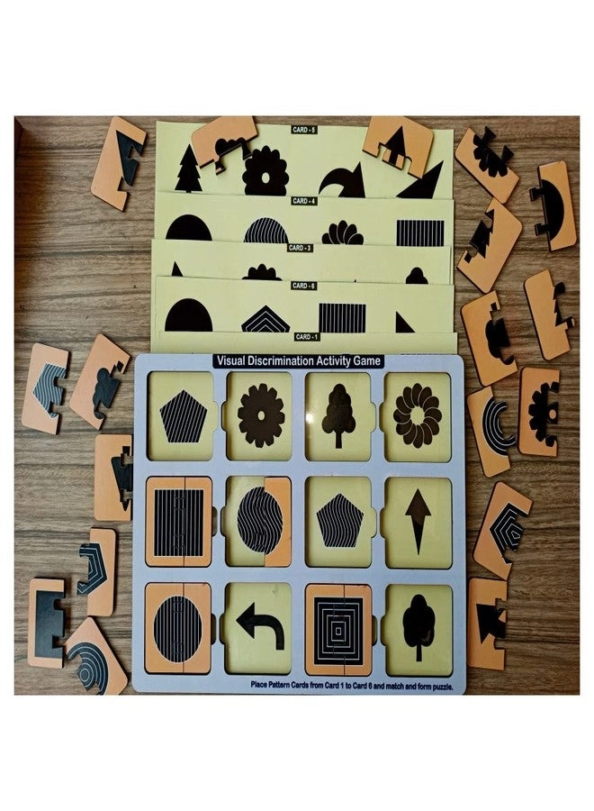 Wooden Visual Discrimination Activity Game - 3 years+