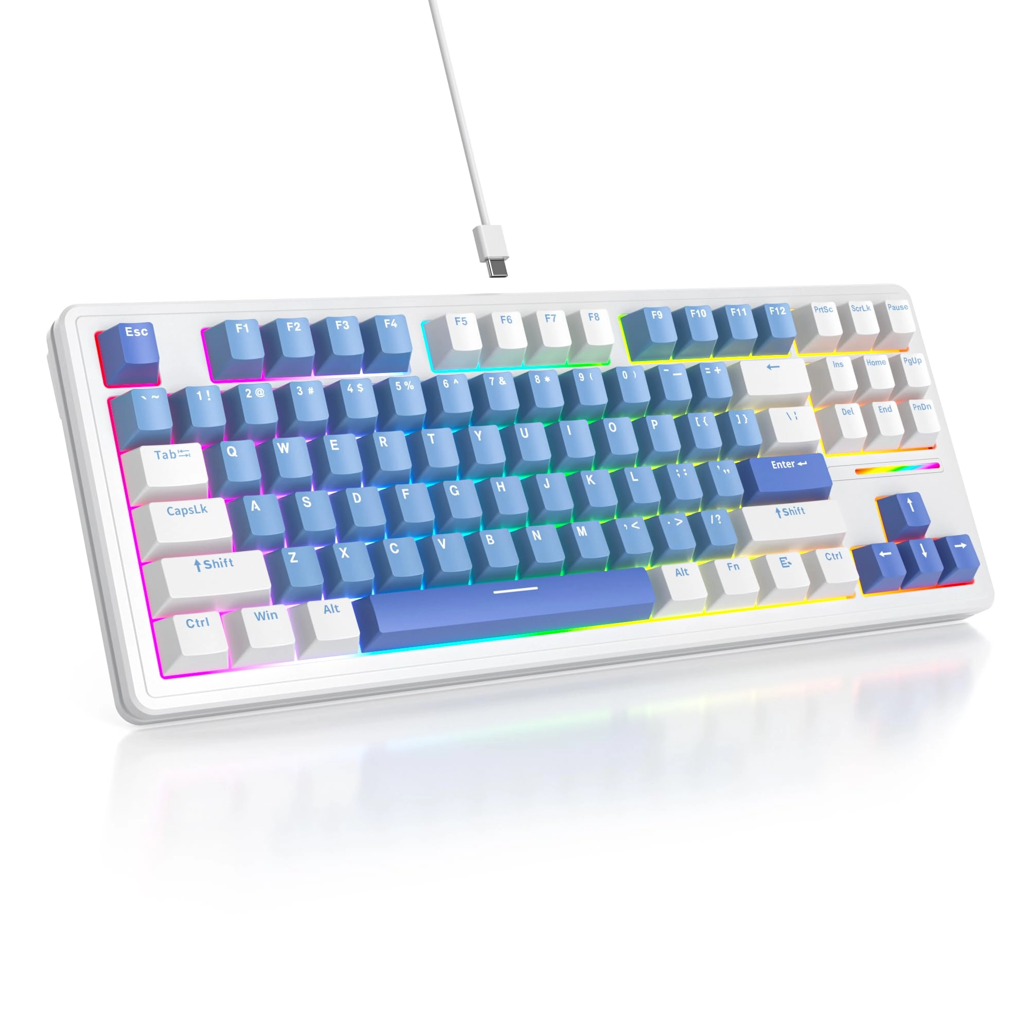 WHYSP 75% Percent Gaming Keyboard - Wired