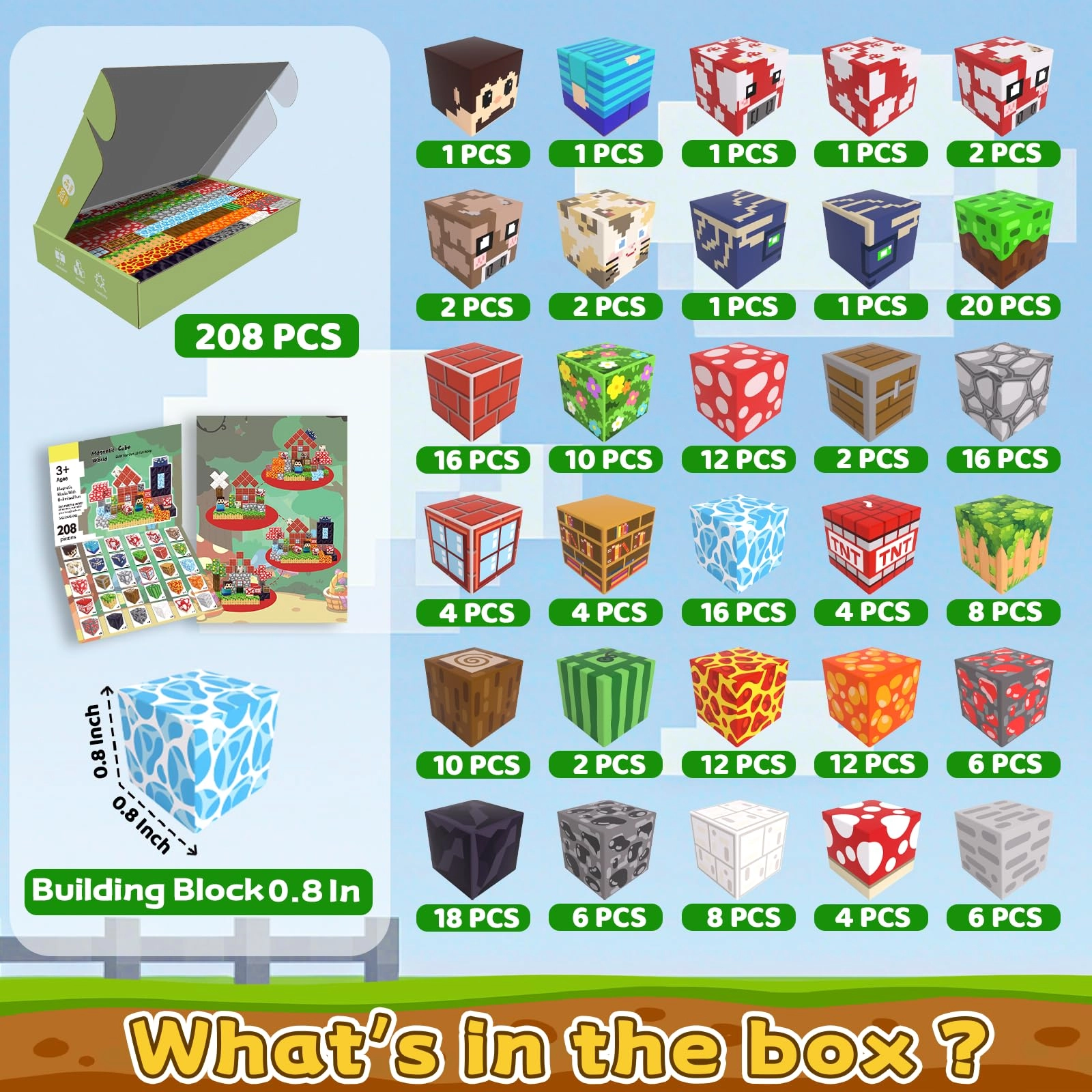 Magnetic Blocks - 208pcs