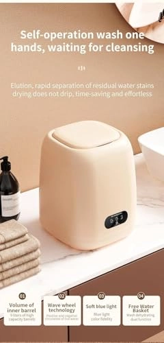 Portable Washing Machine - 9L 3 Wash Modes Spin Dryer