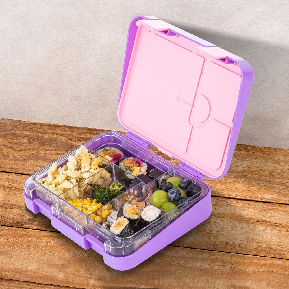 6 & 4 Convertible Bento Lunch Box - Butterfly Purple