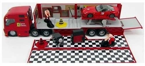 Bburago Ferrari Race & Play Racing Hauler - 1:43