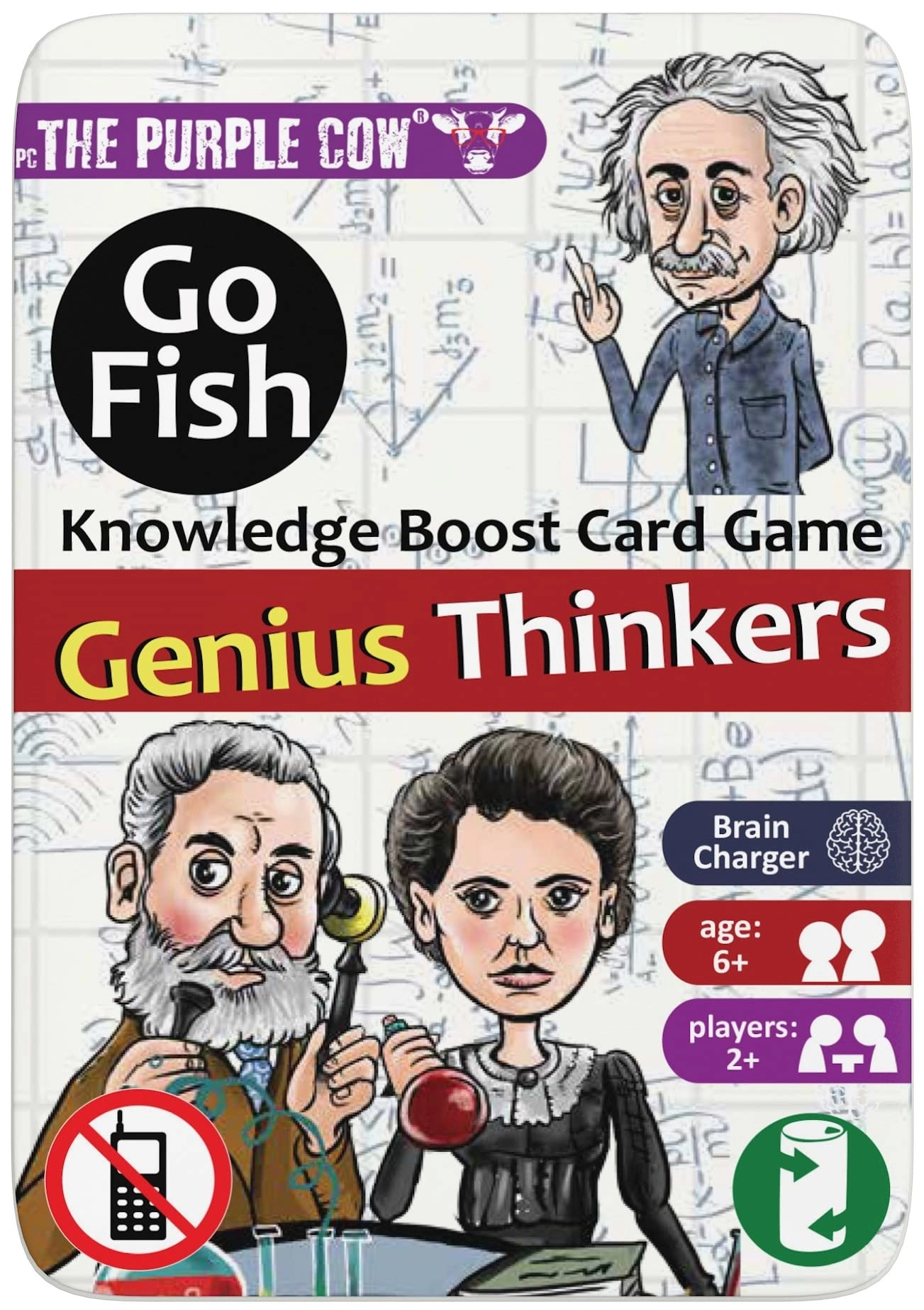 The Purple Cow Go Fish: Genius Thinkers - Card Game