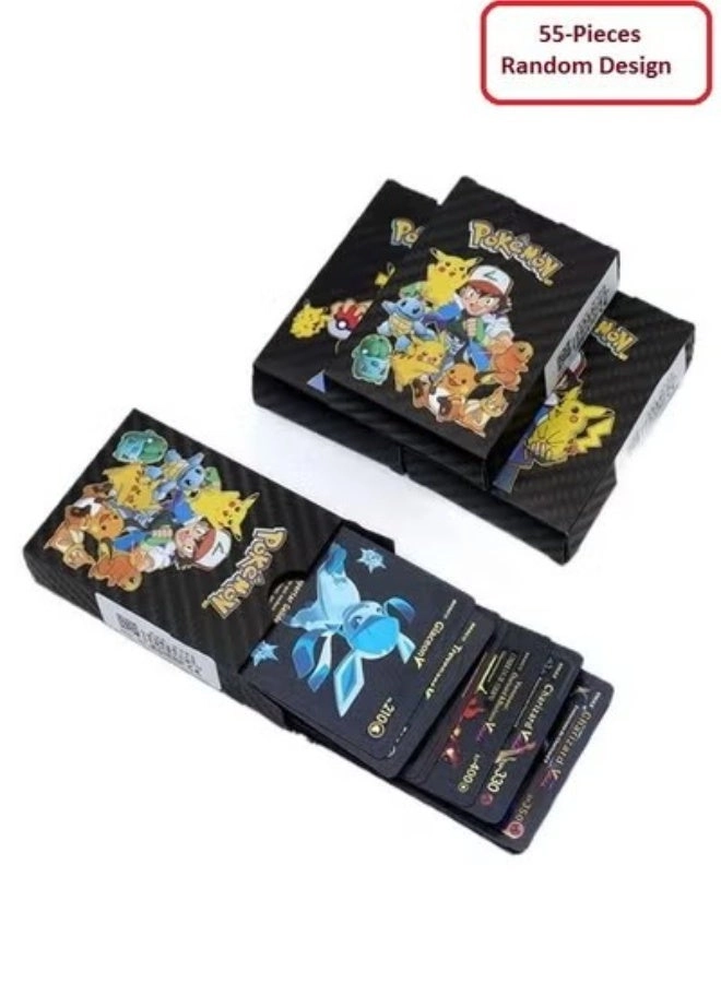Assorted Cards Deck Box Set - Black 55pcs