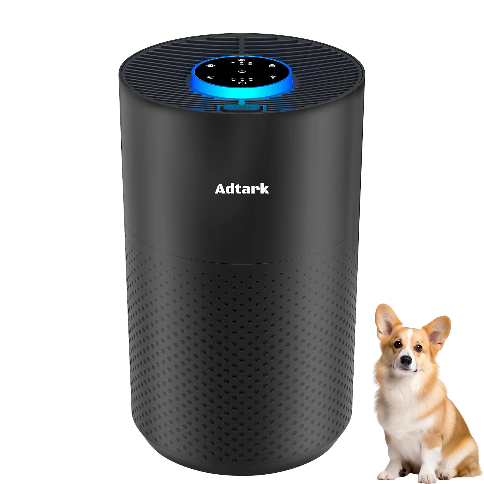 adtark ZQA-4000C - H14 HEPA 3-in-1 Filter Aroma Function Sleep Mode White