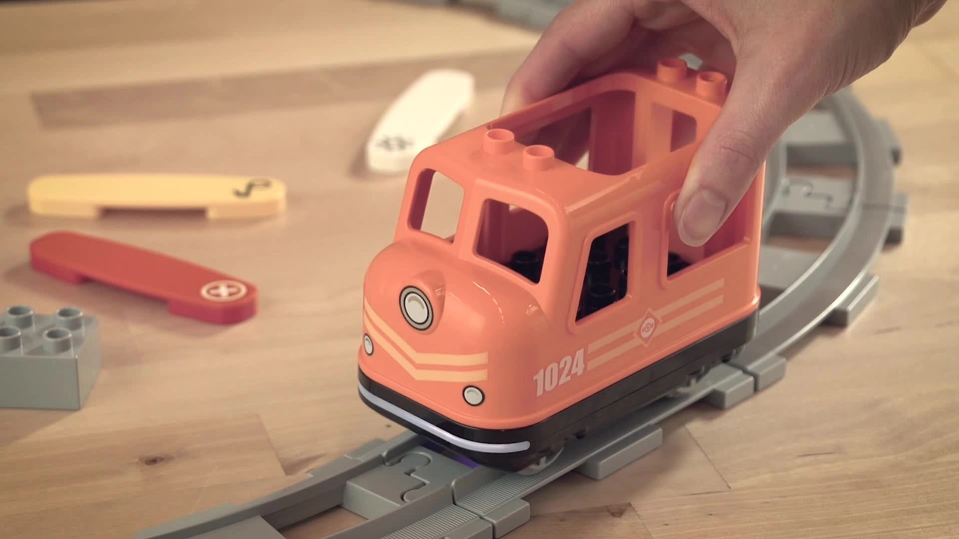 Town Cargo Train - Sound & Light Push & Go Motor