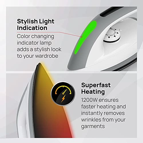 Vesta - 1200W Lightweight Antibacterial Double Coated Soleplate