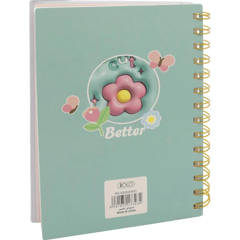Notebook 19 X 26 cm Spiral - Grid 100 Sheets