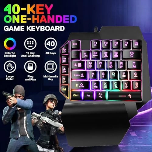 One Handed Gaming Keyboard - Wired