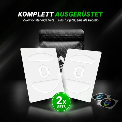 DPS Glides - Pack of 2 PTFE for Steelseries Aerox 9, 5, 3 (Ghost)